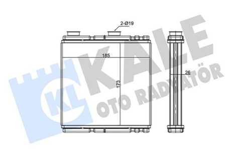 Автозапчасть Kale-oto-radyato 354915