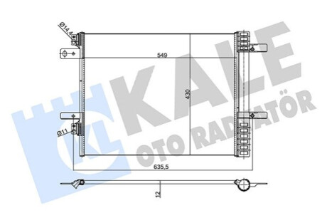 Радиатор кондиционера Citroen Berlingo, C4 Picasso Ii, C4 Grand Picasso Ii Kale-oto-radyato 355160