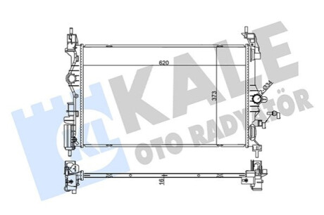 KALE OPEL Радиатор охлаждения Corsa E 1.2/1.4 14- Kale-oto-radyato 355560 (фото 1)