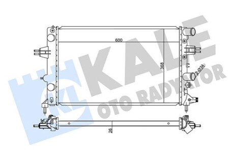 Автозапчасть Kale-oto-radyato 355570