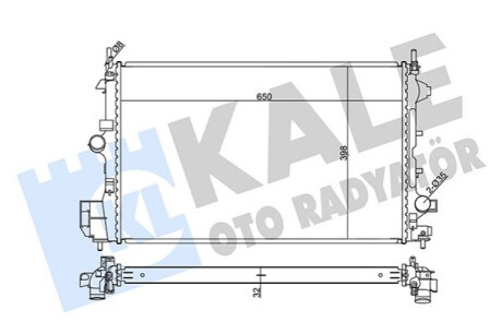 Автозапчасть Kale-oto-radyato 355580