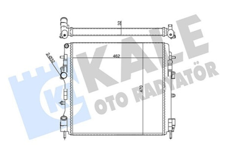 Автозапчасть Kale-oto-radyato 355595