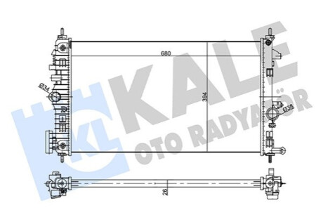 Автозапчасть Kale-oto-radyato 355645