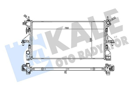 Автозапчасть Kale-oto-radyato 355660