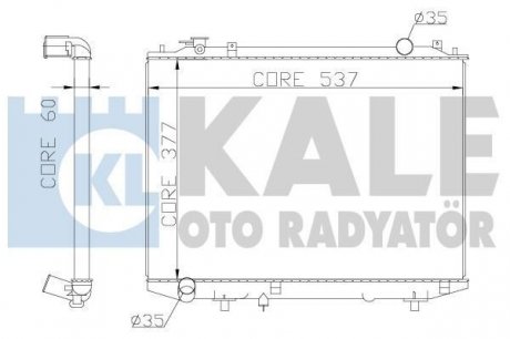 Радиатор охлаждения Ford Ranger - Mazda B-Serie, Bt-50 Radiator KALE OT Kale-oto-radyato 356200