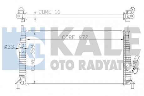 Автозапчасть Kale-oto-radyato 356300