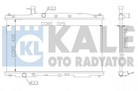 Радиатор охлаждения Honda Cr-V III OTO RADYATOR Kale-oto-radyato 357300 (фото 1)