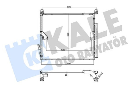 Радиатор кондиционера Toyota Land Cruiser Prado KALE OTO RADYATOR Kale-oto-radyato 357360