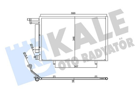 Радиатор кондиционера Ford B-Max, Fiesta VI KALE OTO RADYATOR Kale-oto-radyato 357775