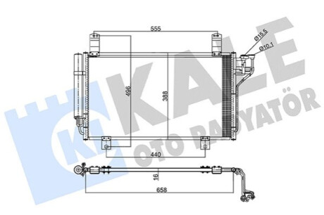 Радиатор кондиционера Mazda Cx-5 Condenser KALE OTO RADYATOR Kale-oto-radyato 357795