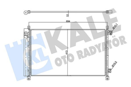 Радиатор кондиционера Nissan X-Trail KALE OTO RADYATOR Kale-oto-radyato 357890