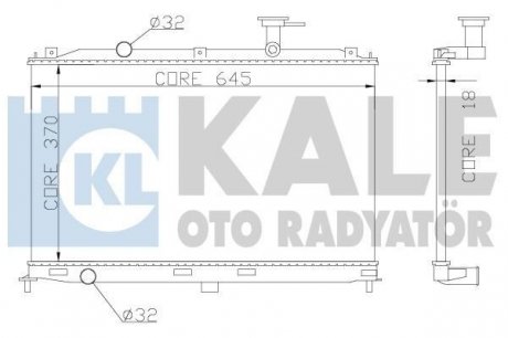 Радиатор охлаждения Accent 1.4/1.6 (06-) МКПП/АКПП KALE OTO RADYATOR Kale-oto-radyato 358000