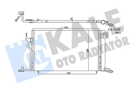 Радіатор кондиціонера Berlingo,Xsara,306,Partner Kale-oto-radyato 358450