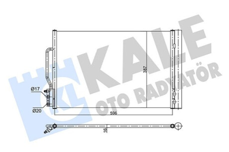 Радиатор кондиционера Opel Insignia B KALE OTO RADYATOR Kale-oto-radyato 358710