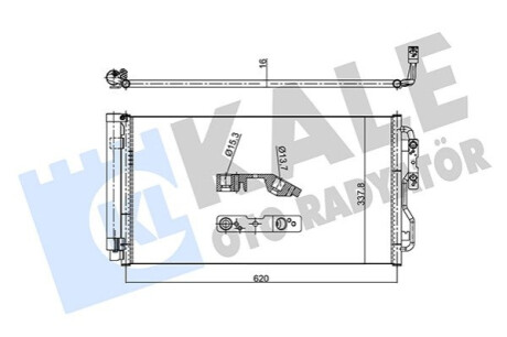 Радіатор кондиціонера BMW 1 (F20/F21)/3 (F30/F80) 11- B37/B38/B47/B48/B58/N13/N20/N26/N47/N55 Kale-oto-radyato 358715