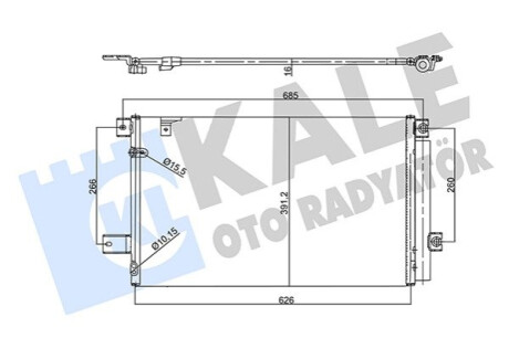 Радиатор кондиционера Toyota Corolla Verso KALE OTO RADYATOR Kale-oto-radyato 358760