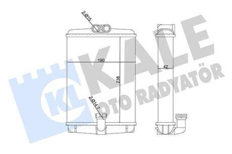 Радіатор пічки MB S-class (W220)/E-class (W210) -03 Kale-oto-radyato 360205