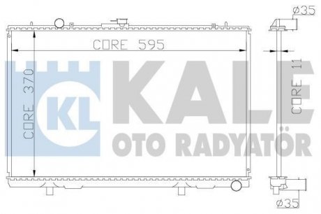 Радиатор охлаждения Mitsubishi L 200 OTO RADYATOR Kale-oto-radyato 362200 (фото 1)