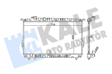 Радиатор охлаждения Hyundai Sonata IV, Xg KALE OTO RADYATOR Kale-oto-radyato 369300