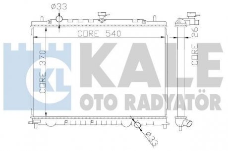 Радиатор охлаждения Kia Rio II Kale-oto-radyato 374300