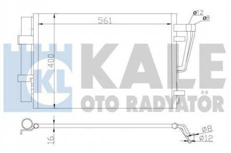 Радіатор кондиционера Hyundai I30, Kia CeeD, Pro CeeD Kale-oto-radyato 379200 (фото 1)