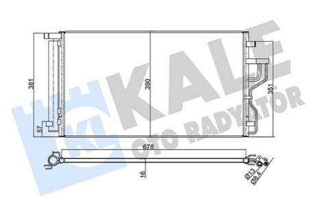 Радиатор кондиционера Hyundai IX35, Kia Sportage KALE OTO RADYATOR Kale-oto-radyato 379600