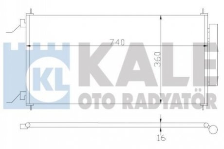 Радиатор кондиционера Honda Cr-V Iii Condenser KALE OTO RADYATOR Kale-oto-radyato 380700