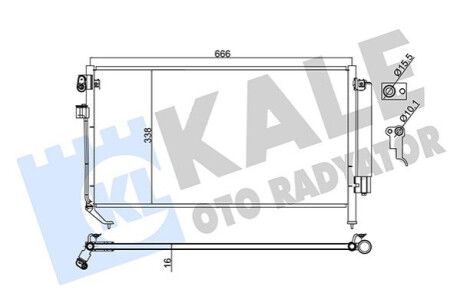 Радіатор кондиционера Subaru Forester Kale-oto-radyato 382900