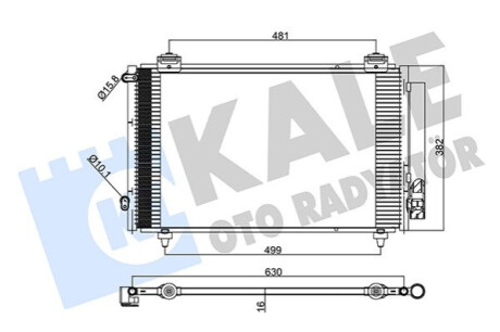 KALE TOYOTA COROLLA CONDENSER Kale-oto-radyato 383300