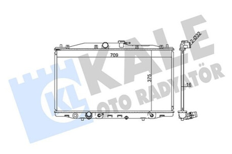 Радиатор охлаждения Honda Accord VII KALE OTO RADYATOR Kale-oto-radyato 384100