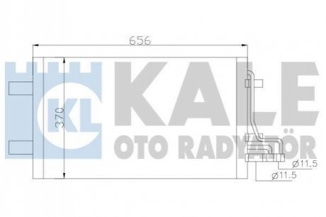 Радиатор кондиционера Ford C-Max, Focus C-Max, Focus II OTO RADYAT Kale-oto-radyato 386100 (фото 1)