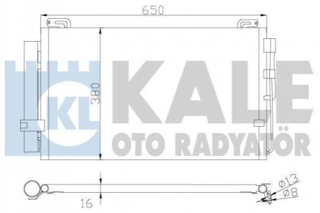 Радіатор кондиционера Hyundai MatrIX (Fc) Kale-oto-radyato 391300