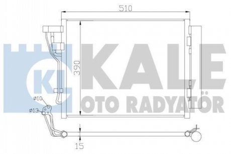 Радіатор кондиционера Hyundai I30, Kia CeeD, CeeD Sw, Pro CeeD Kale-oto-radyato 391600