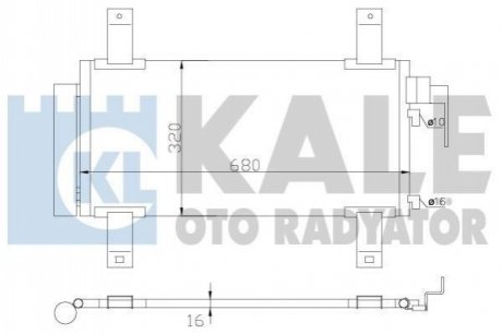 Радиатор кондиционера mazda 6 Kale-oto-radyato 392100