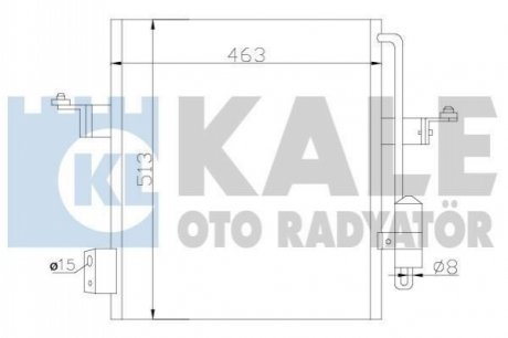 Радиатор кондиционера Mitsubishi L200 2.5TD (06-) АКПП,МКПП KALE OTO RADYATOR Kale-oto-radyato 393100