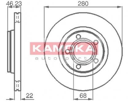 Тормозной диск KAMOKA 1032006