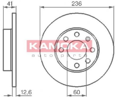 Тормозной диск KAMOKA 103232 (фото 1)