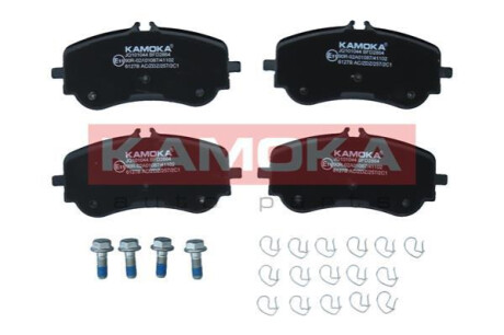 Комплект гальмівних накладок, дискове гальмо KAMOKA JQ101044