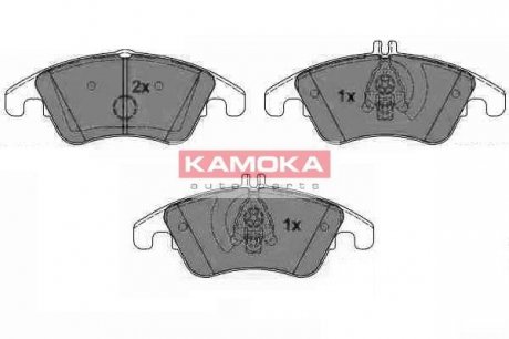 Комплект гальмівних накладок, дискове гальмо KAMOKA JQ101119