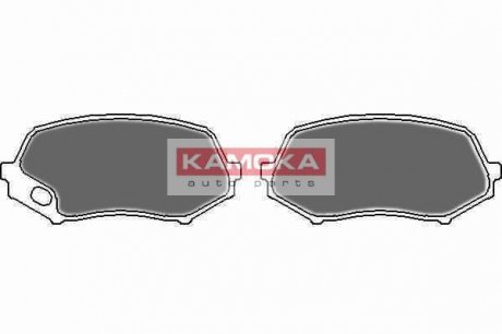 Комплект гальмівних накладок, дискове гальмо KAMOKA JQ101123 (фото 1)