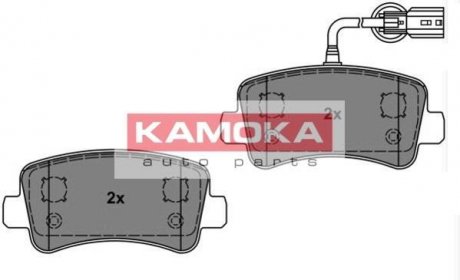Комплект гальмівних накладок, дискове гальмо KAMOKA JQ101144