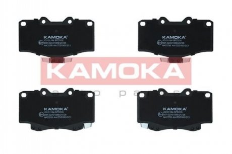 Комплект гальмівних накладок, дискове гальмо KAMOKA JQ101184