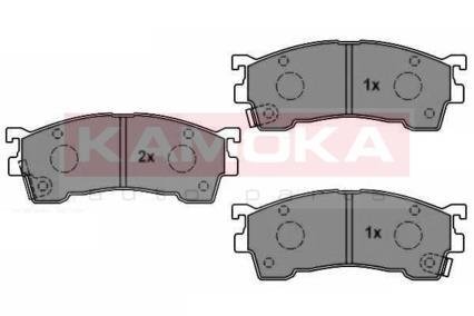 Комплект тормозных накладок, дисковый тормоз KAMOKA JQ1011900