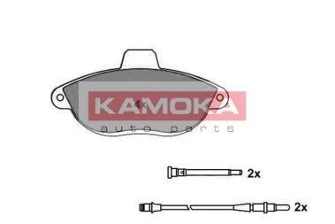 Комплект гальмівних накладок, дискове гальмо KAMOKA JQ1012004