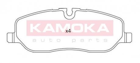 Комплект гальмівних накладок, дискове гальмо KAMOKA JQ101209