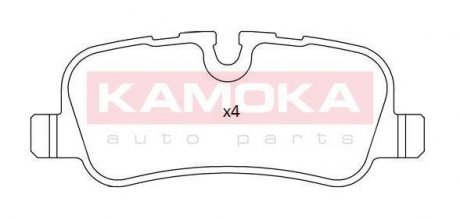 Комплект гальмівних накладок, дискове гальмо KAMOKA JQ101211