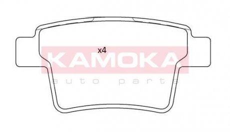 Комплект тормозных накладок, дисковый тормоз KAMOKA JQ101214 (фото 1)