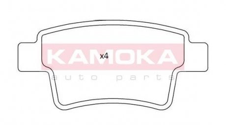 Комплект тормозных накладок, дисковый тормоз KAMOKA JQ101220