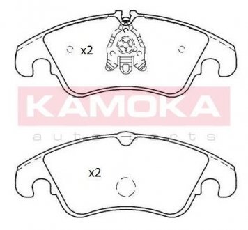 Комплект гальмівних накладок, дискове гальмо KAMOKA JQ101229 (фото 1)
