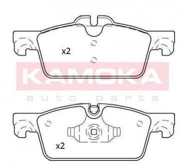 Комплект тормозных накладок, дисковый тормоз KAMOKA JQ101248 (фото 1)
